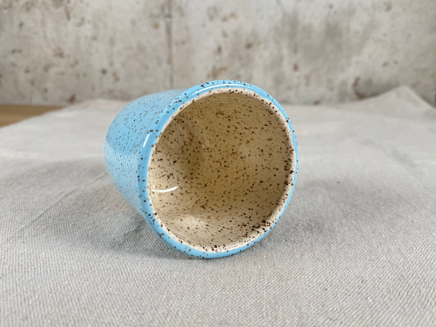 10 oz Thumbler Thumbprint Coffee Mug, Robin Egg Blue