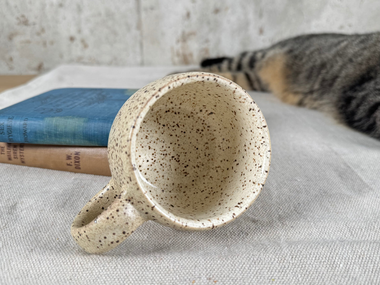 Matte Tan Speckle 6oz Espresso Mug