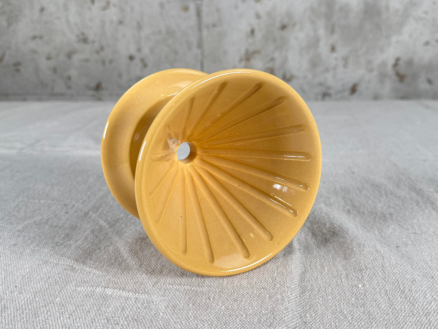 Yellow Pour Over Coffee Brewer Basket