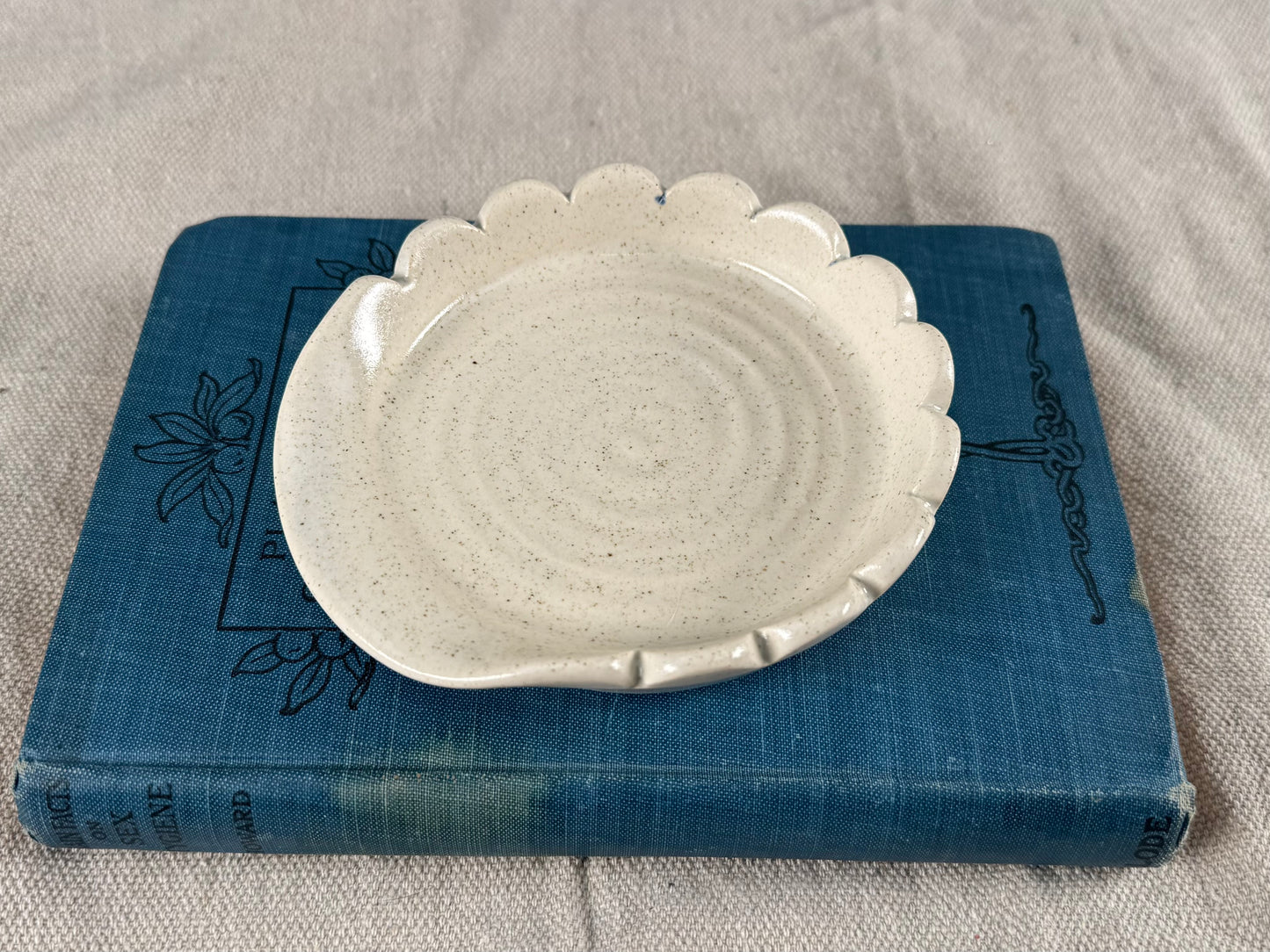 White Ceramic Spoon Rest