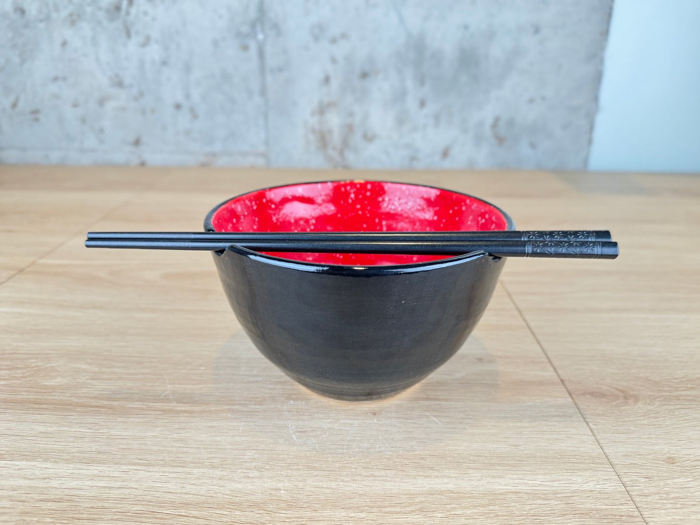 Ramen Bowl, Black & Red