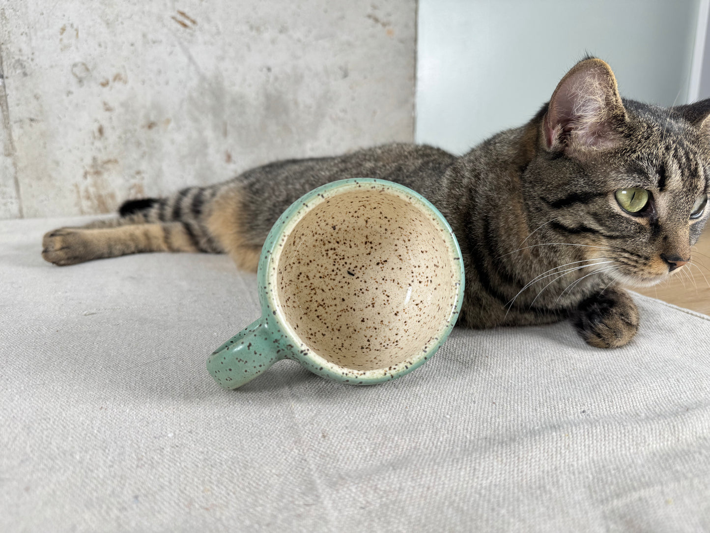Matte Green Speckle 6oz Espresso Mug