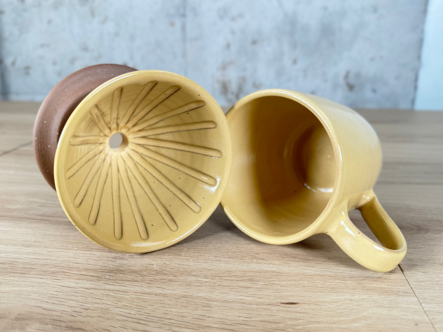 Yellow 14oz Pour Over Set