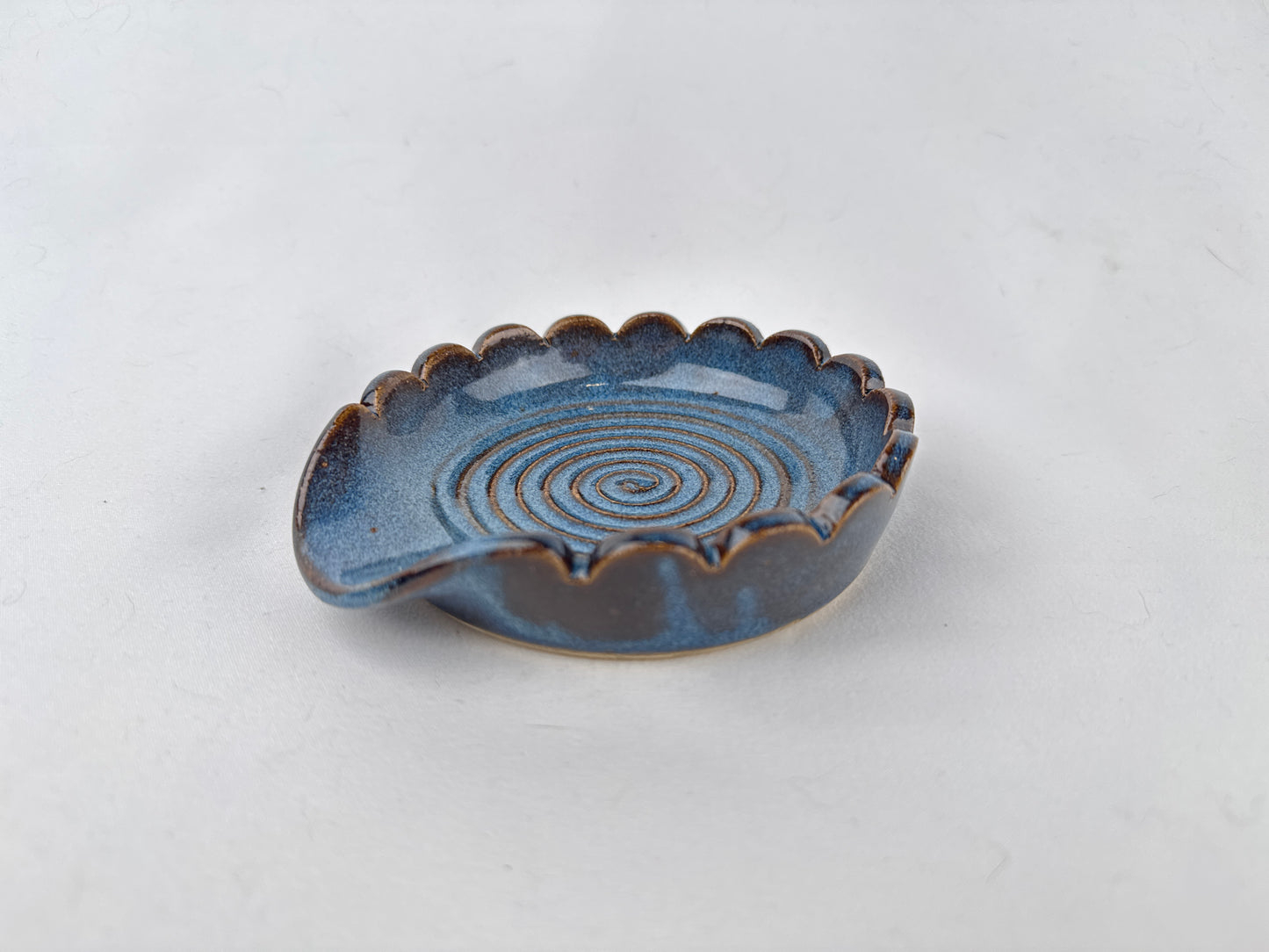 Blue Ceramic Spoon Rest