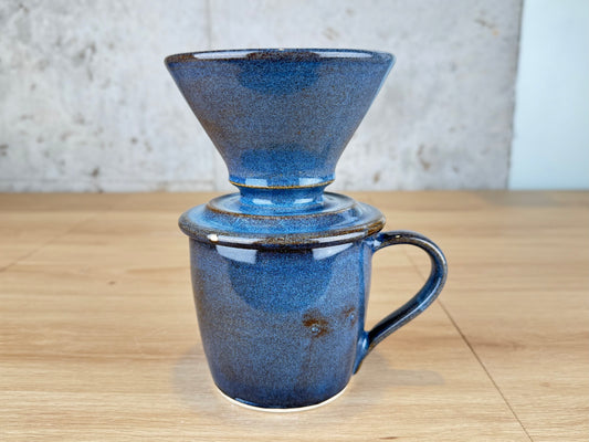 Blue 14oz Pour Over Set