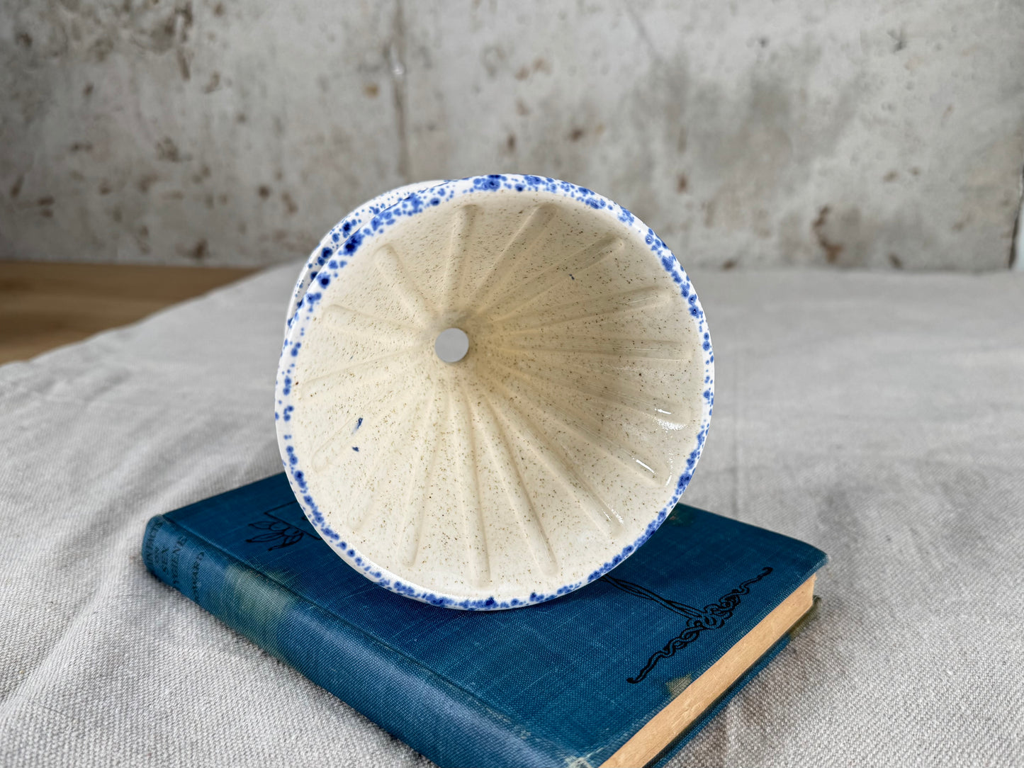 Blue Splatter Pour Over Coffee Brewer Basket