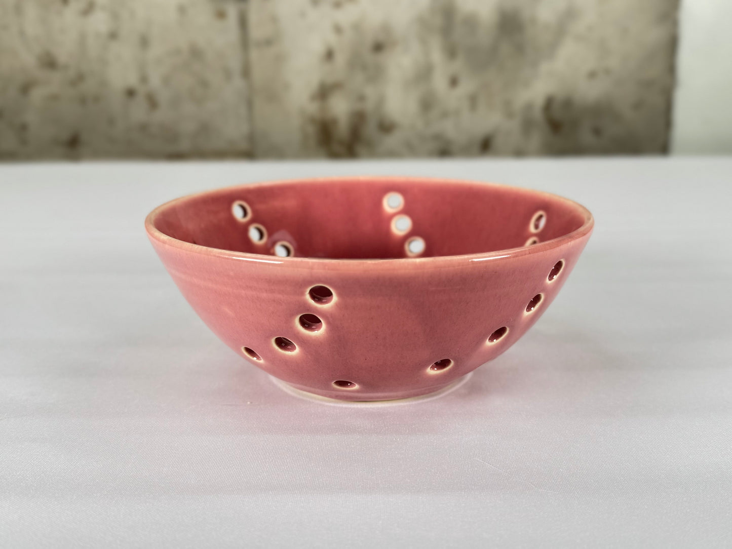 Small Berry Bowl / Colander, Dusty Rose