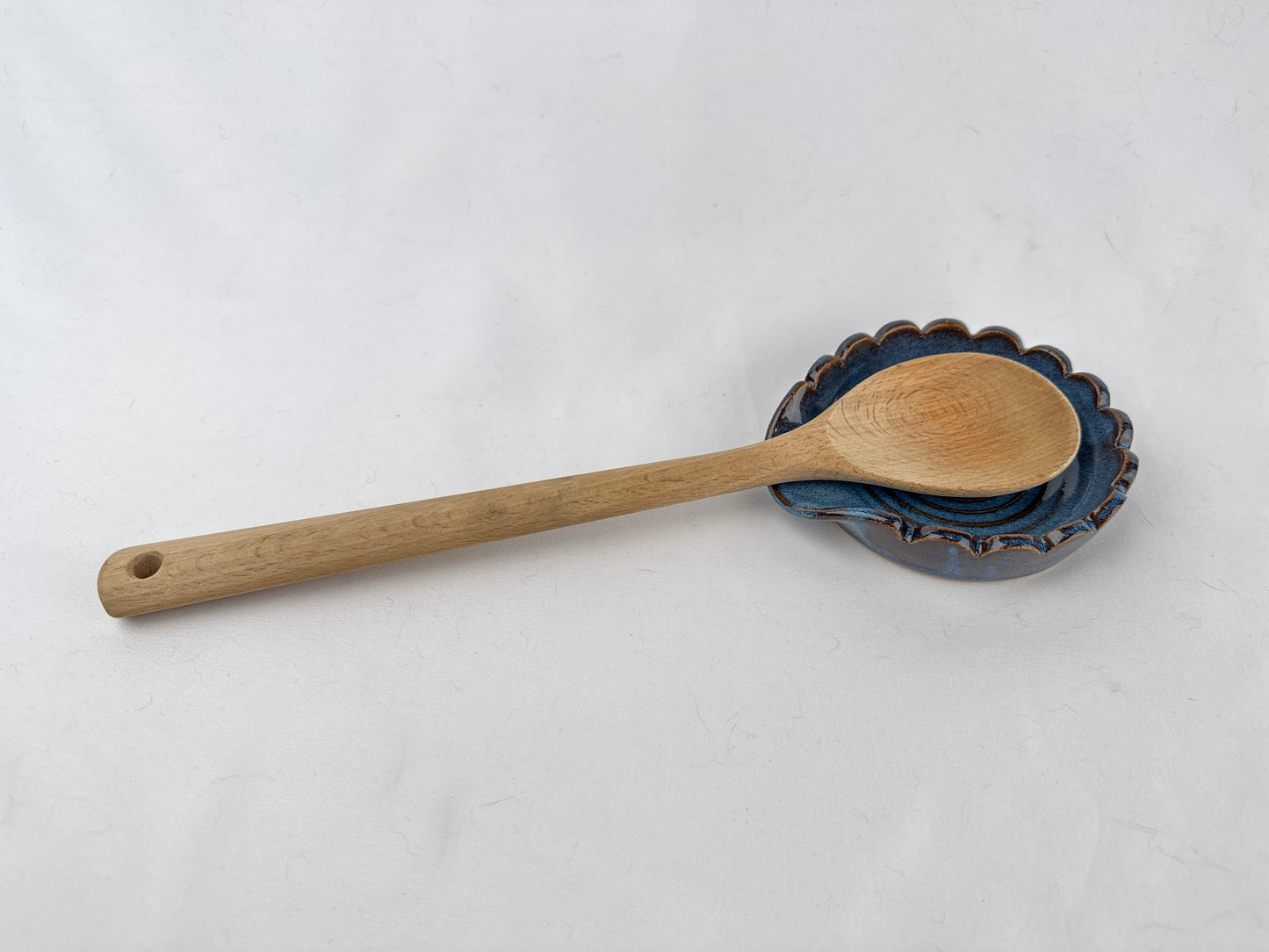Blue Ceramic Spoon Rest