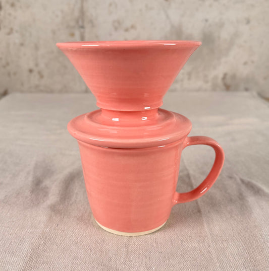 Pink 14oz Pour Over Set
