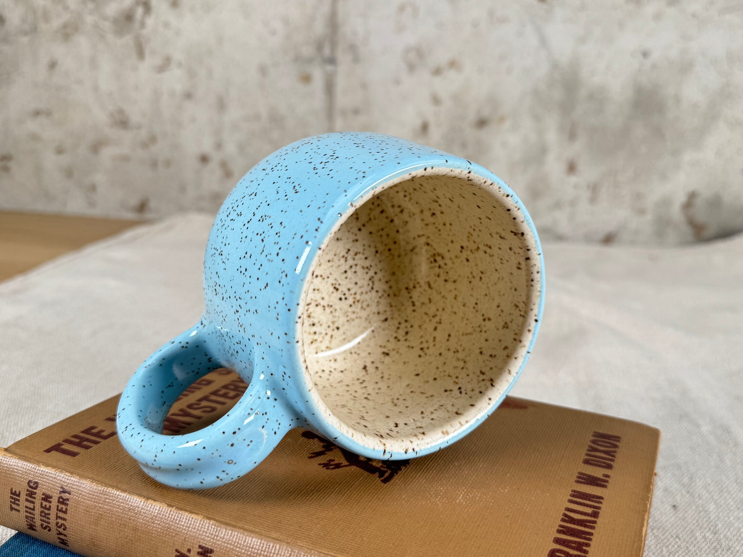 12 oz Coffee Mug, Robin Egg Blue Speckle