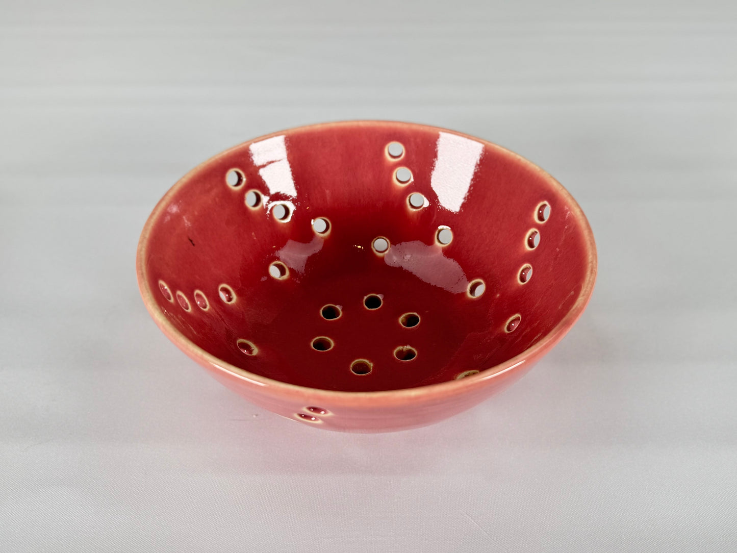 Small Berry Bowl / Colander, Dusty Rose