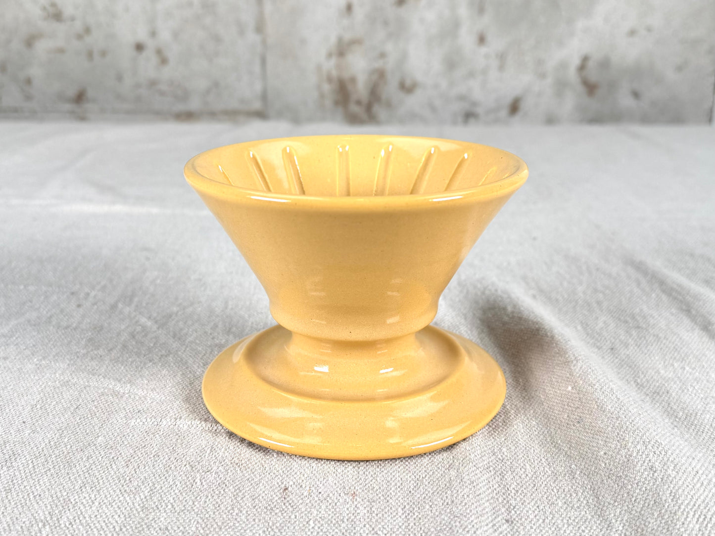 Yellow Pour Over Coffee Brewer Basket