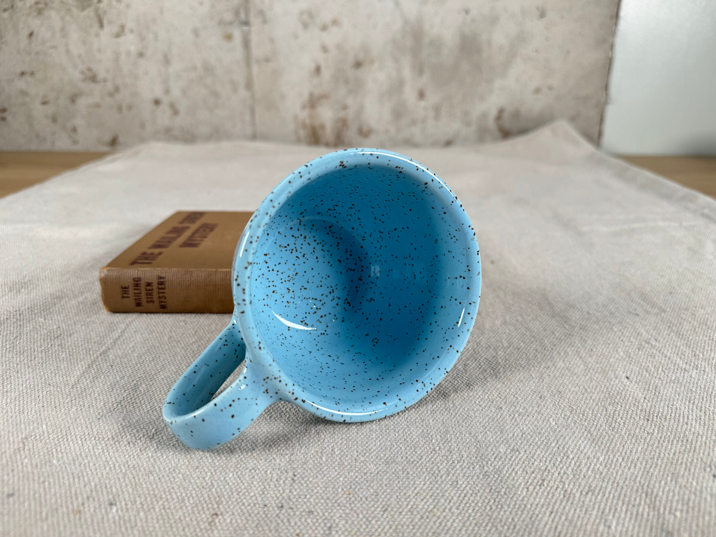 Speckled Robin Egg Blue 8 oz Tea Cup