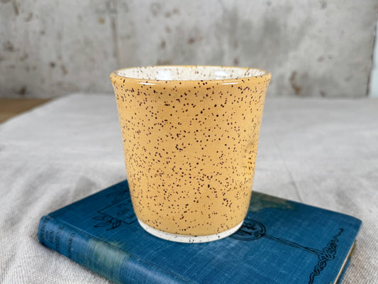 10 oz Thumbler Thumbprint Coffee Mug, Yellow