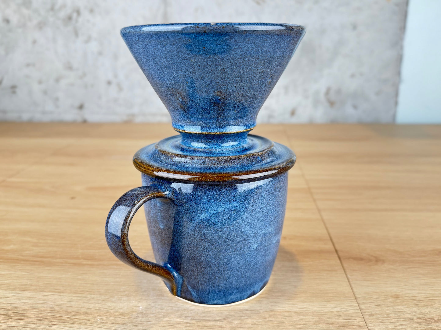 Blue 14oz Pour Over Set