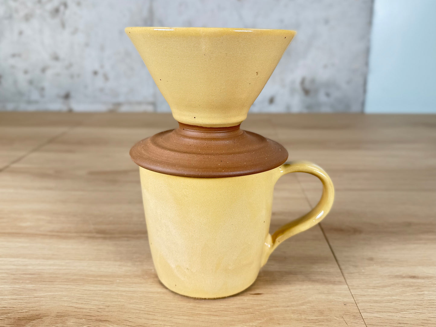 Yellow 14oz Pour Over Set