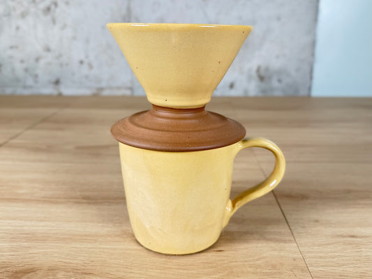 Yellow 14oz Pour Over Set