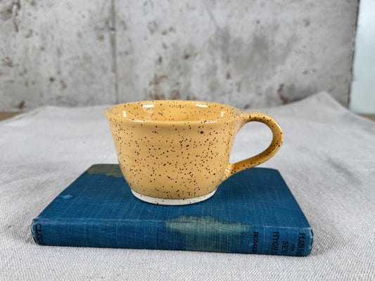 Speckled Yellow 8 oz Tea Cup