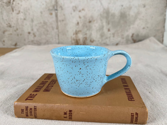 Speckled Robin Egg Blue 8 oz Tea Cup
