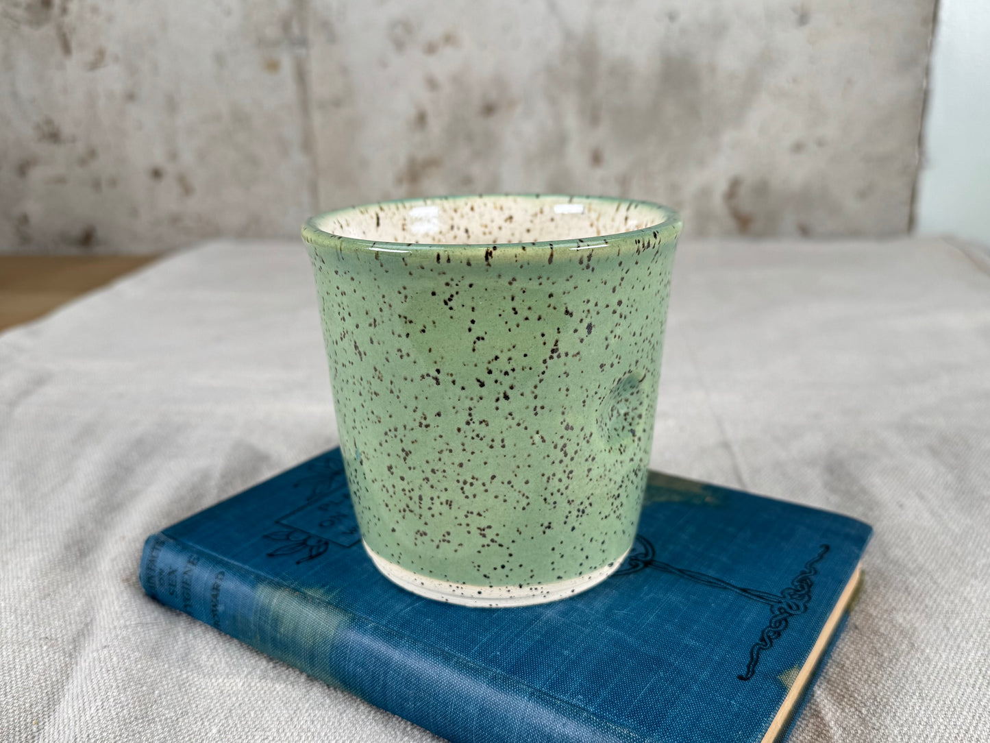 10 oz Thumbler Thumbprint Coffee Mug, Sage Green