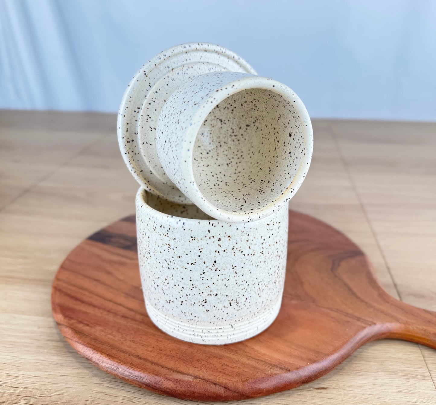 Butter Keeper, Eggshell White Speckle