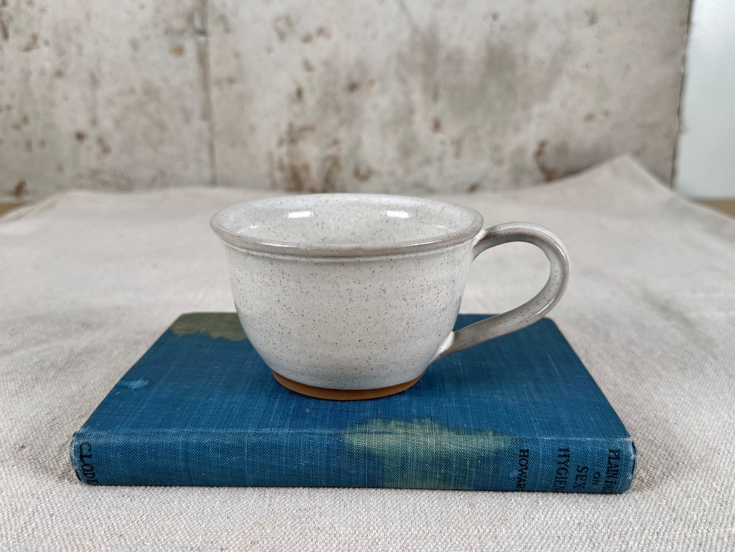 Eggshell White 8 oz Tea Cup