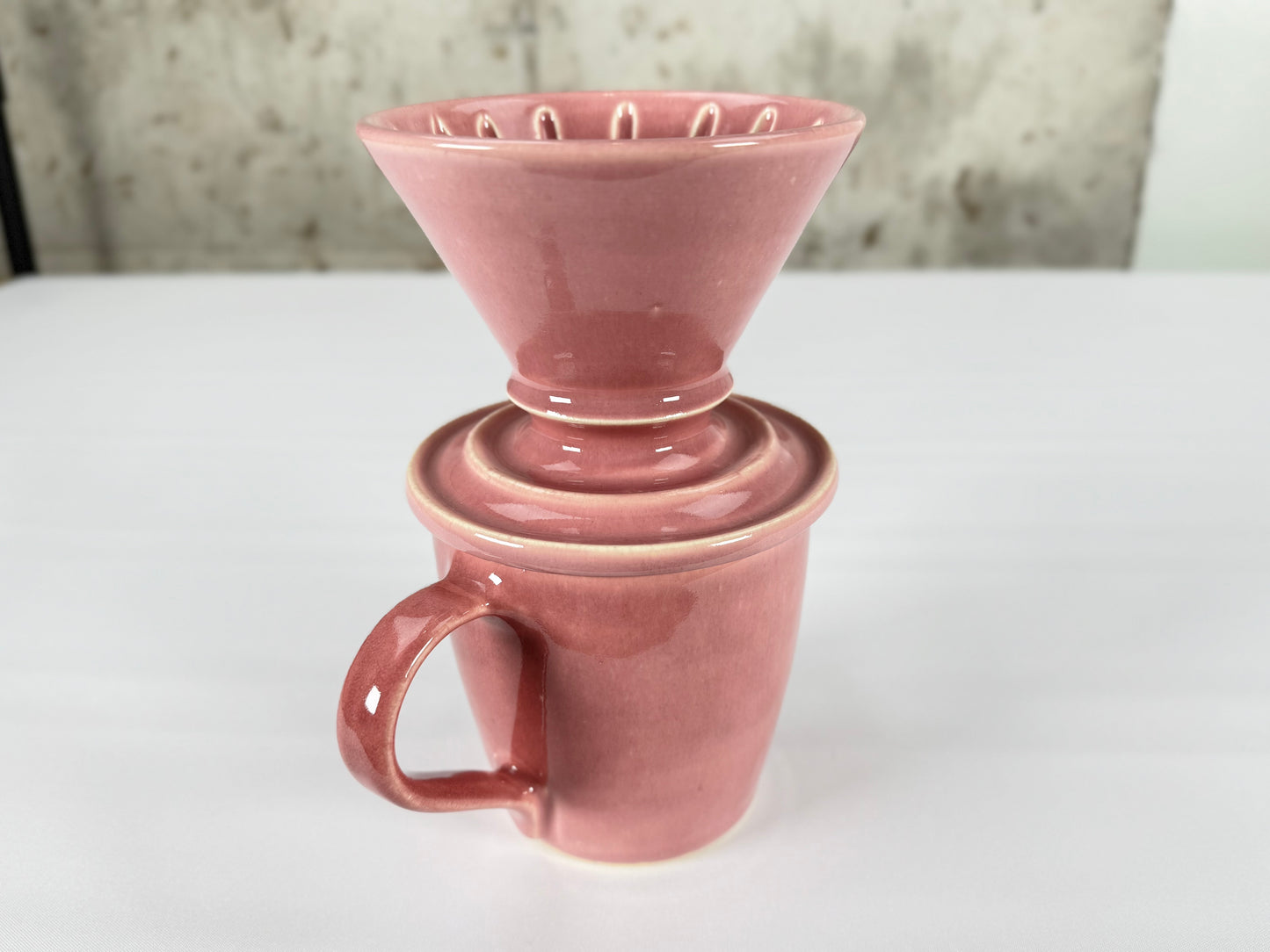 Pink 14oz Pour Over Set