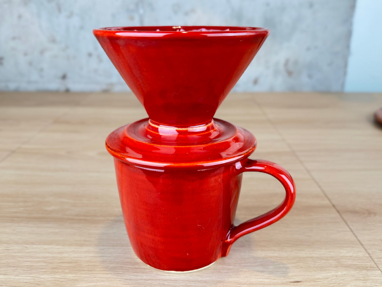 Brick Red 14oz Pour Over Set