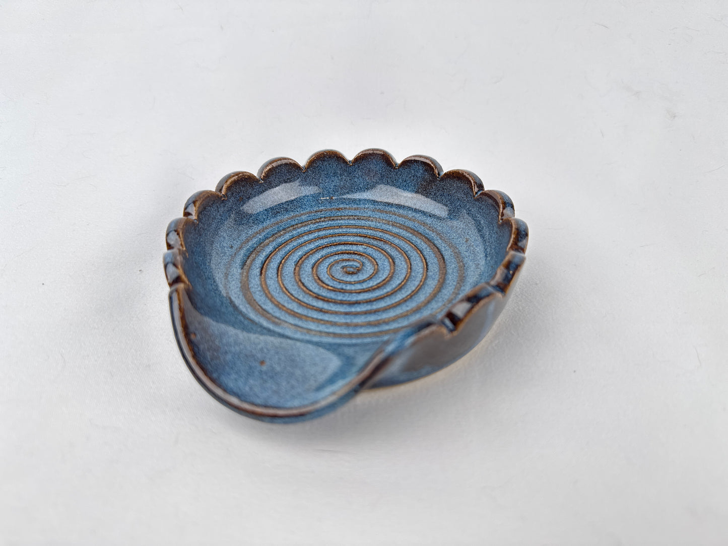 Blue Ceramic Spoon Rest