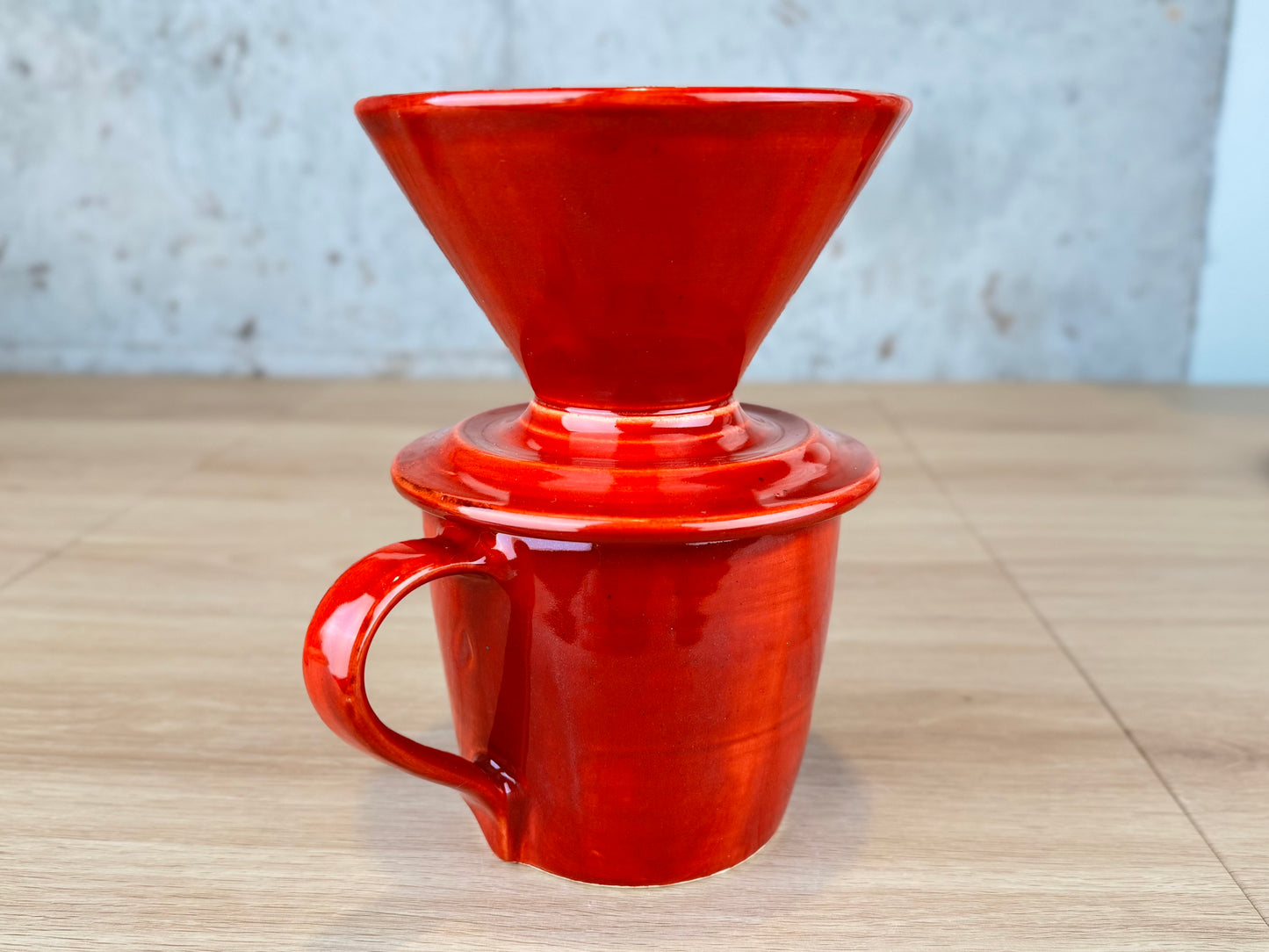 Brick Red 14oz Pour Over Set