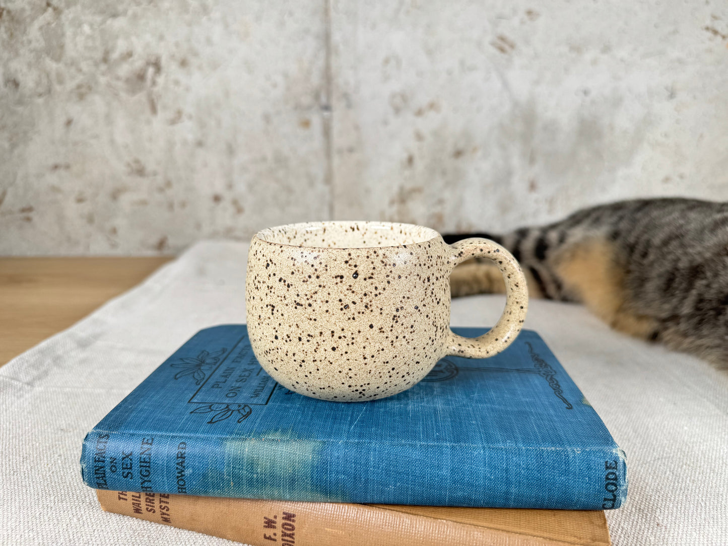 Matte Tan Speckle 6oz Espresso Mug
