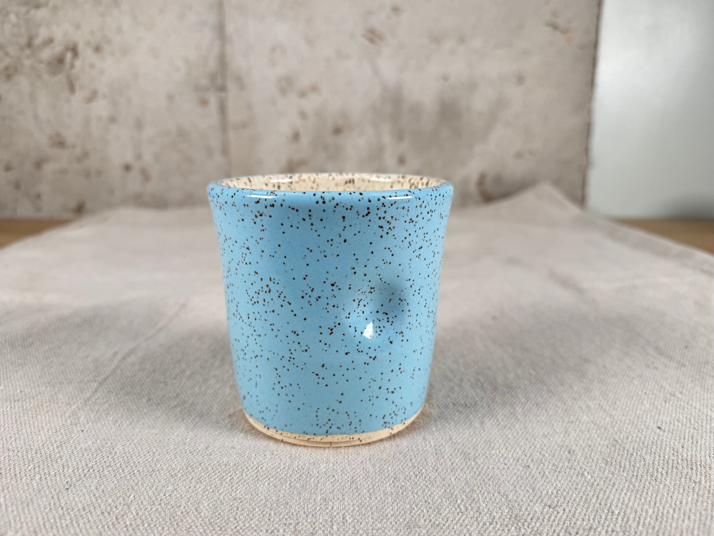 10 oz Thumbler Thumbprint Coffee Mug, Robin Egg Blue